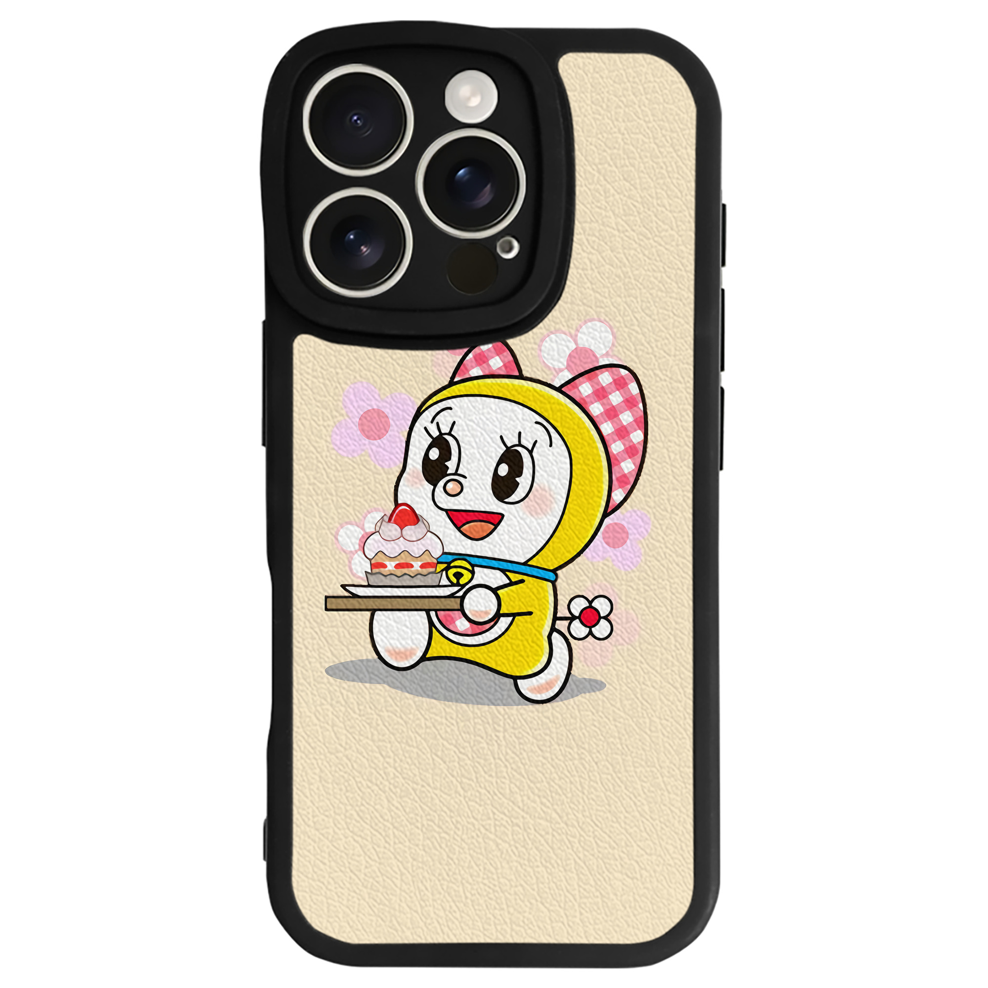 （画像用） ドラえもん Doraemon 【iPhone 16シリーズ対応】シリコンスマホケース（レザー調） 材質：シリコン